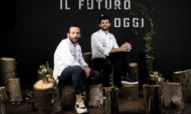 Pierpaolo Ferracuti e Richard Abou Zaki fotografati a Identità Milano 2022 da Brambilla-Serrani
