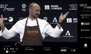 After the first made in Italy talk given by Davide Caranchini, Diego Rossi presents his vision of circular gastronomy at Madrid Fusión
