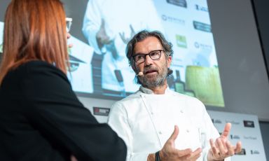 Carlo Cracco, ospite immancabile del programma di Identità di Pasta, realizzata in collaborazione con Pastificio Felicetti (tutte le foto sono di Brambilla Serrani)
