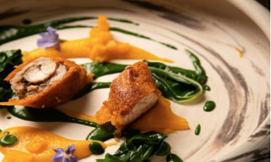 Coniglio, Bieta e Crema di Carota è il Piatto dell'estate 2022 dello chef Paolo Trippini dell'omonimo ristorante Trippini a Baschi in provincia di Terni
