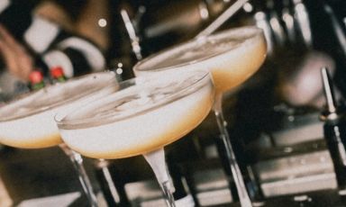 Uno dei drink proposti allo Yapa di Milano in occasione della serata speciale che ha avuto ospite il Line di Atene, per la serie&nbsp;Liquid Dialogues
