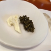 Coliflor y caviar. Cauliflower ganache and Schrenkii caviar. 
