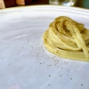 Linguine Monograno Felicetti, latte di pistacchio e liquamen: ossia il liquido di fermentazione che si ottiene dalla produzione del garum

