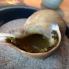 Sea Snail broth. The welcome dish at Noma is, as usual, a hot “soup”
