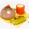 Vito Mollica, Il Palagio del Four Seasons, Florence

Celery, carrot, onion stuffed with a parfait of pheasant, almond sauce and sweet garlic. These are the foundations of our cooking but never the main characters in a dish
 
