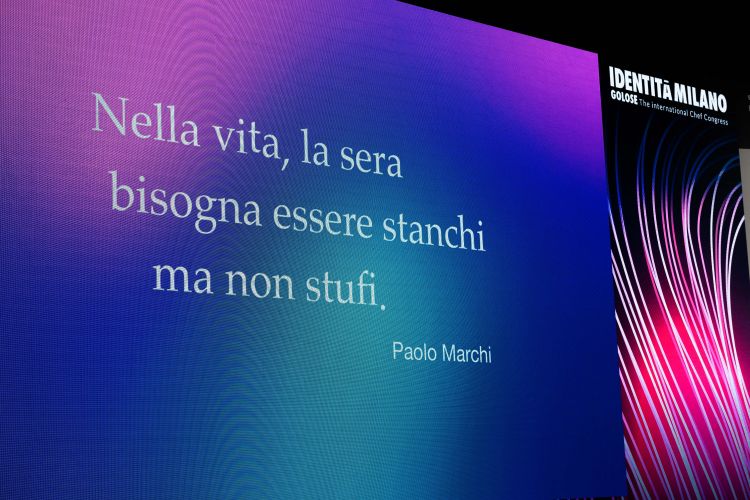 Paolo Marchi’s words representing the Identità 