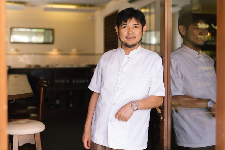 Lo chef e patron Kotaro Noda
