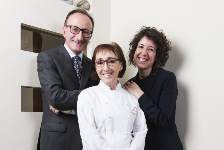 Marta Grassi, chef del Tantris, col marito Mauro G