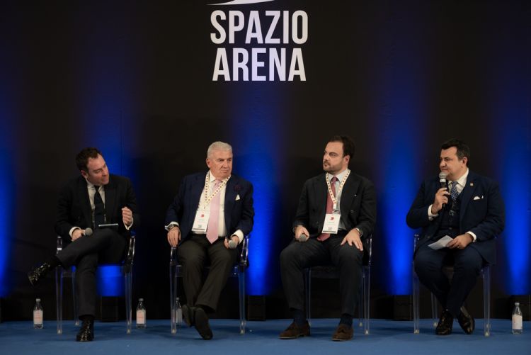 Sul palco dello Spazio Arena, Bartolomeo Fusco 
