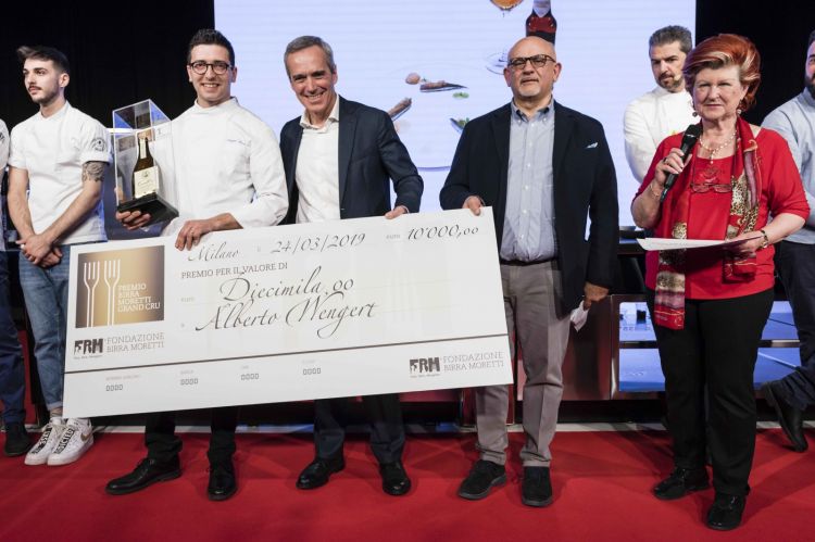 Alberto Francesco Wengert con Alfredo Pratolongo, Claudio Sadler e Annie Féolde