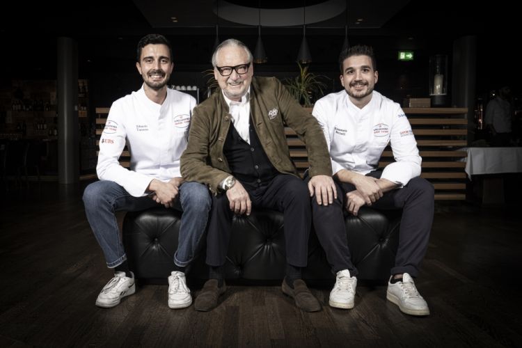 Edoardo Traverso, a sinistra, con Dany Stauffache