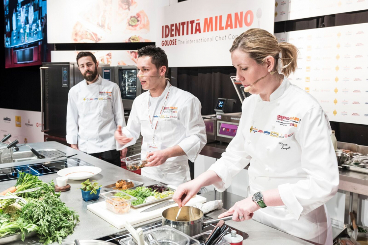 Davide Franco, Antonio Acquaviva and Clare Smyth