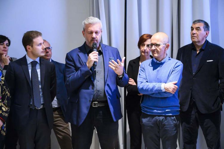 Paolo Colombo al microfono