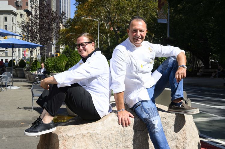 Missy Robbins, chef di Lilia a Brooklyn, e Fortun