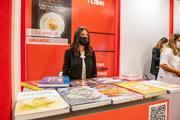 Lo stand della rivista Italian Gourmet
