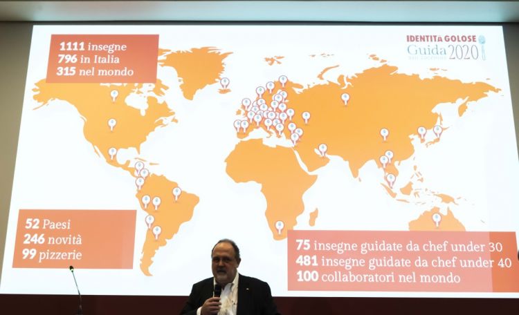 Paolo Marchi, e sullo sfondo i dati sulla Guida 2020
