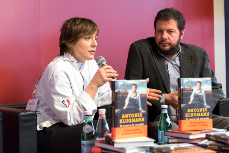 Antonia Klugmann (Di cuore e di coraggio, Giunti Editore), con Marco Bolasco
