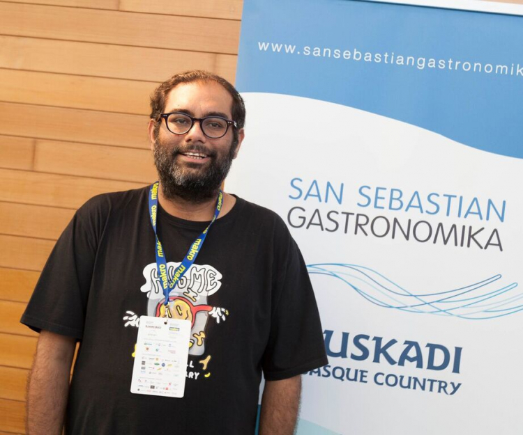 Gaggan Anand at Gastronomika 2017
