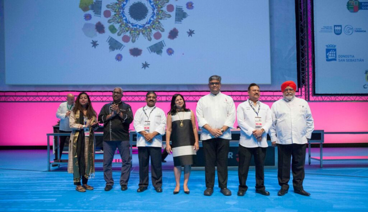 Parte della delegazione indiana a Gastronomika
