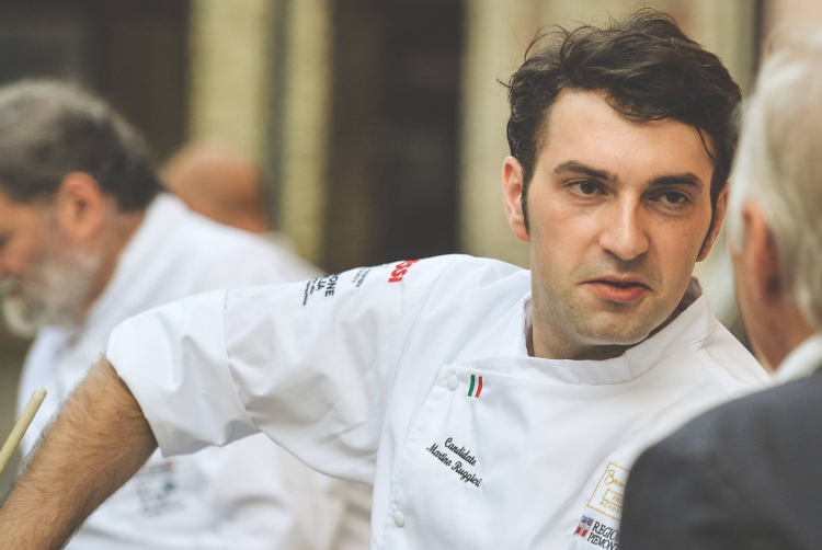 Martino Ruggieri, portabandiera italiano alla finale europea del Bocuse d'Or 2018
