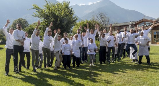 Foto celebrativa degli chef protagonisti della ker