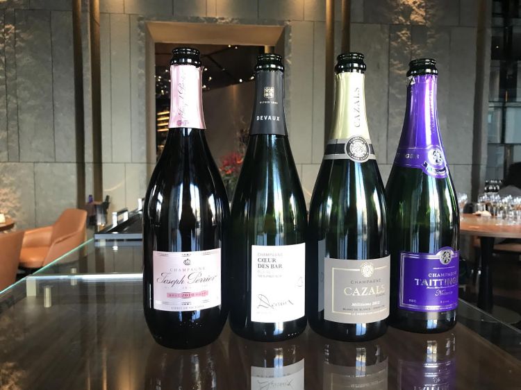 I 4 champagne in abbinamento ai piatti dello chef Takeshi Iwai di Iyo Aalto
