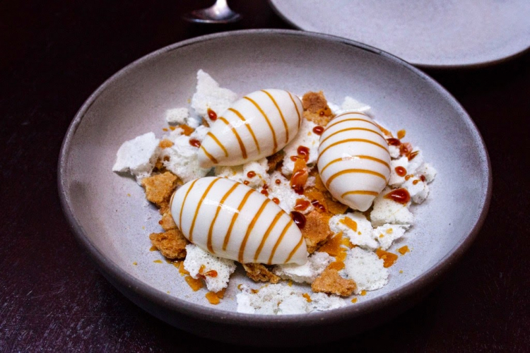 Milk and honey, the signature dessert from Mark We