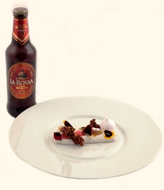 As a match and as an ingredient: Birra Moretti La Rossa