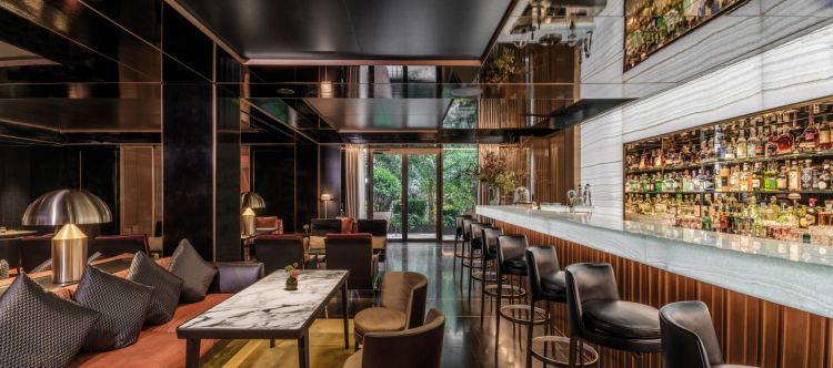 Il bar del Bulgari Hotel Paris