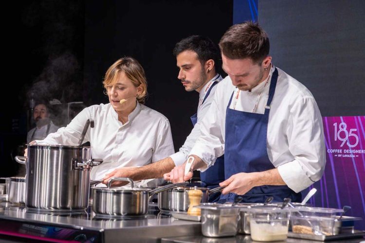 Antonia Klugmann with her collaborators Gabriele Grana and Pierpaolo Petrone
