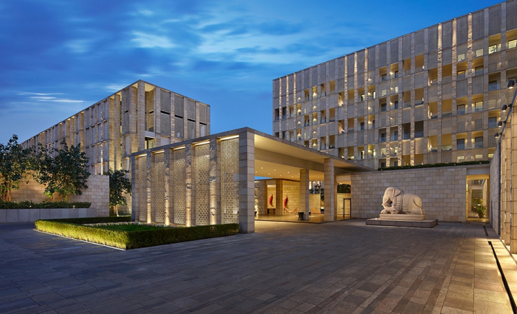 The façade at The Lodhi in New Delhi
