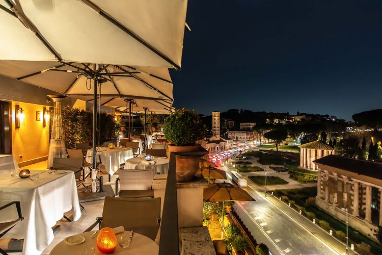 Uno scorcio del 47 Boutique Hotel, via Petroselli 