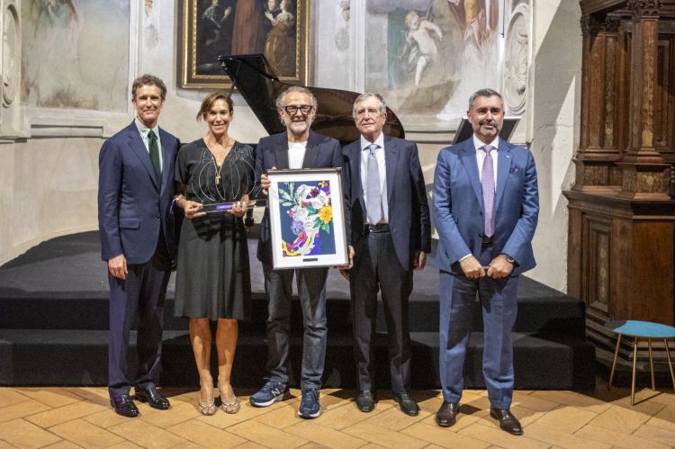 Lara Gilmore e Massimo Bottura, premiati ieri per 