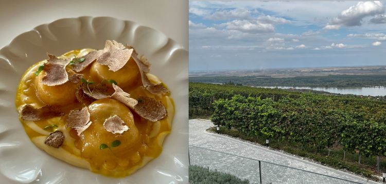 I Ravioli alla zucca con crema di zucca e tartufo 