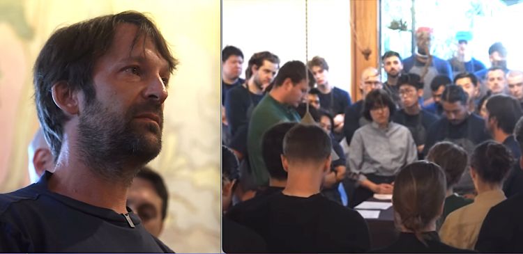 Screenshot dall'annuncio ufficiale di dimissi