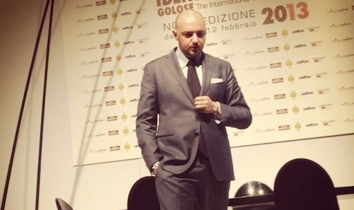 Palmieri sul palco di Identità Milano nel 2013
