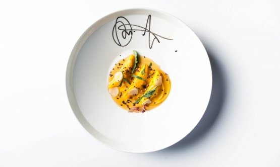 Raviolo Umami by chef Gianfranco Pascucci 

