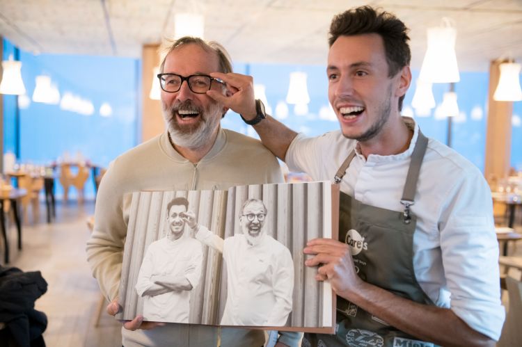 Norbert Niederkofler and Michele Lazzarini, chef