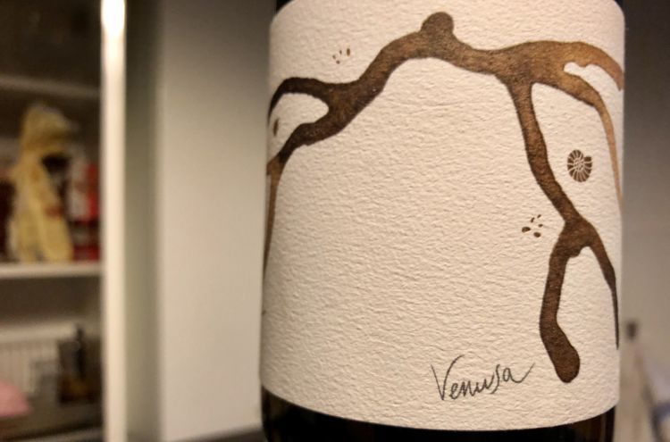 L'etichetta del nuovo Venusa 2017 di Venissa, tirato in pochissime bottiglie. Prezzo al dettaglio, 40 euro
