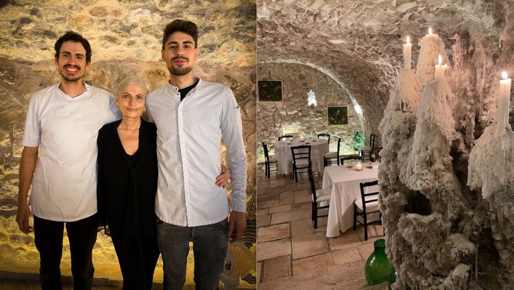Tra Andrea e Marcello Miacola, la madre Anna Cari
