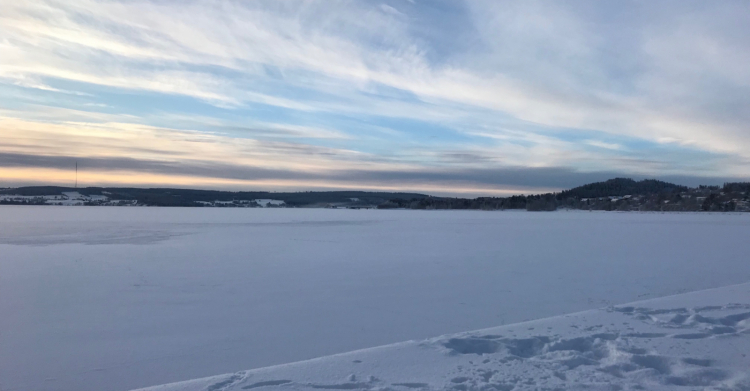 Östersund, nel nord della Svezia, un'ora di m