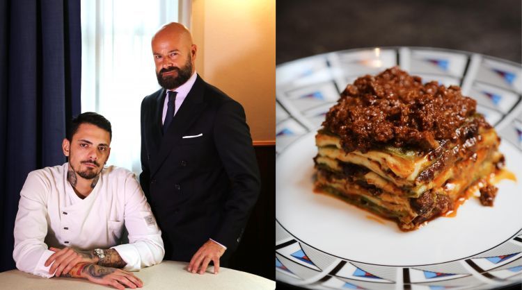 Matteo Poggi, Piero Pompili e la Lasagna in 7 stra