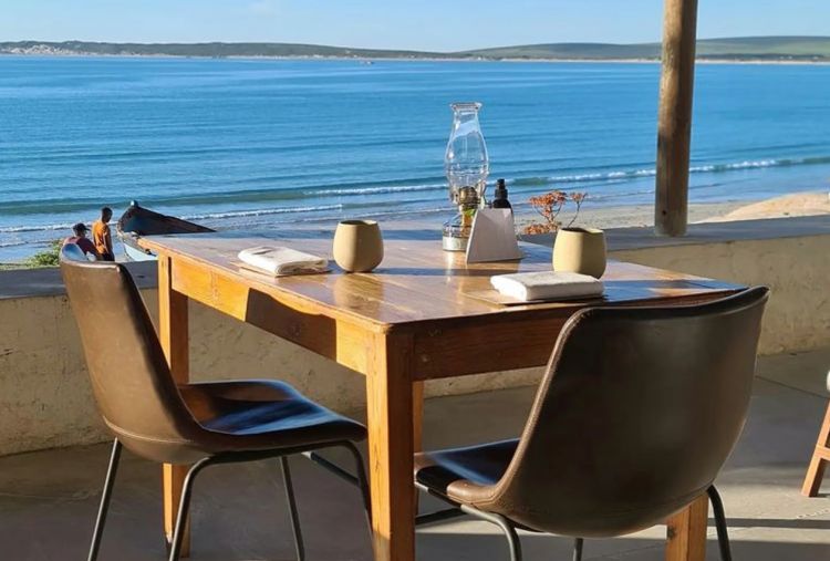 La pace del ristorante Wolfgat a Paternoster, un