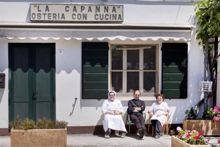 La Capanna di Eraclio in una foto d'antan