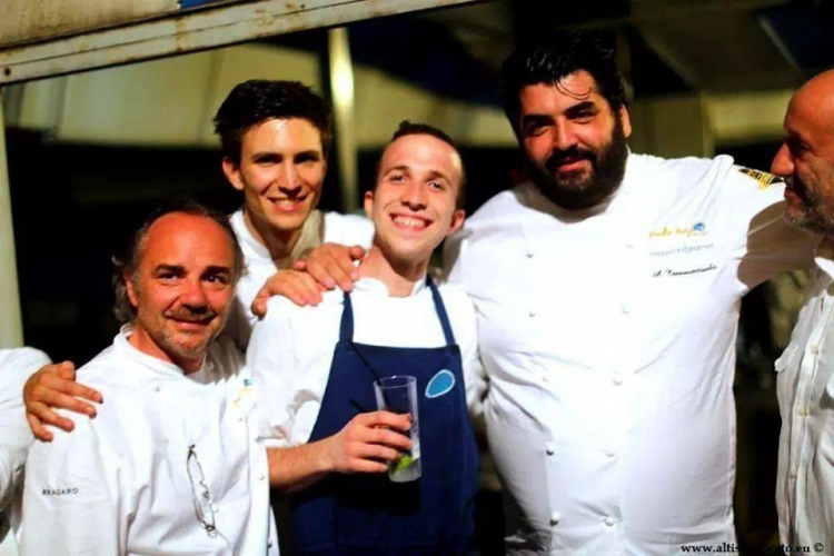 Rancati nel 2014 con Marco Sacco, Paolo Griffa e Antonino Cannavacciuolo