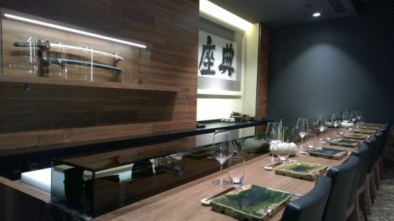 One of the dreams Wicky Priyan fulfilled in his new restaurant: a very authentic Sushi Bar  
