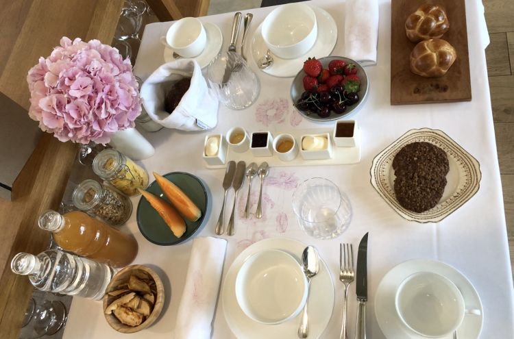 The breakfast mise-en-place
