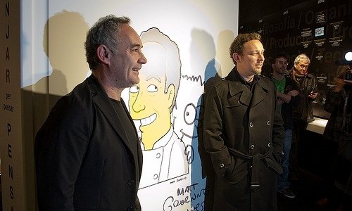 A sinistra, Ferran Adrià con il fratello Albert a