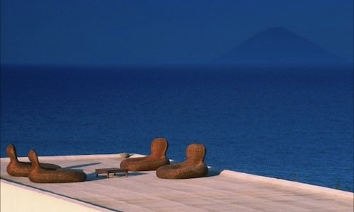 Una spettacolare veduta su Stromboli dalla terrazz