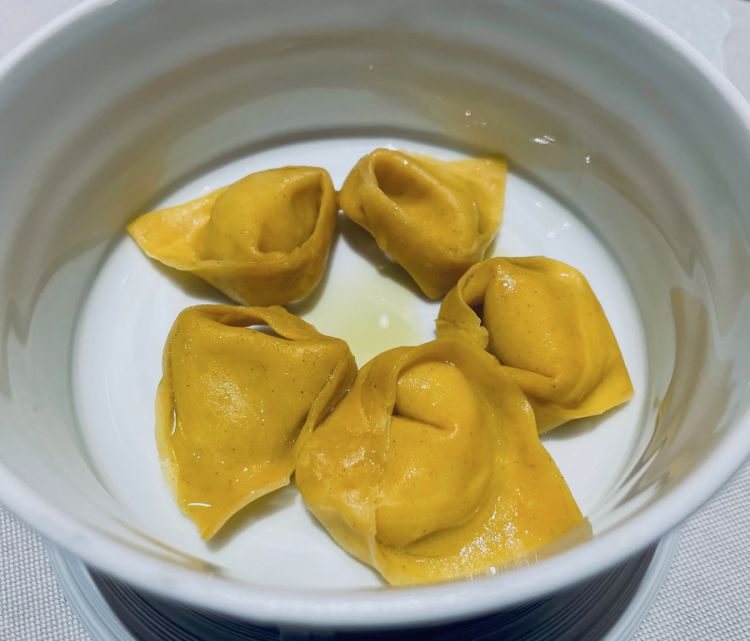 Sempre Olio del Garda e Mointe Veronese, stavolta in un tortello